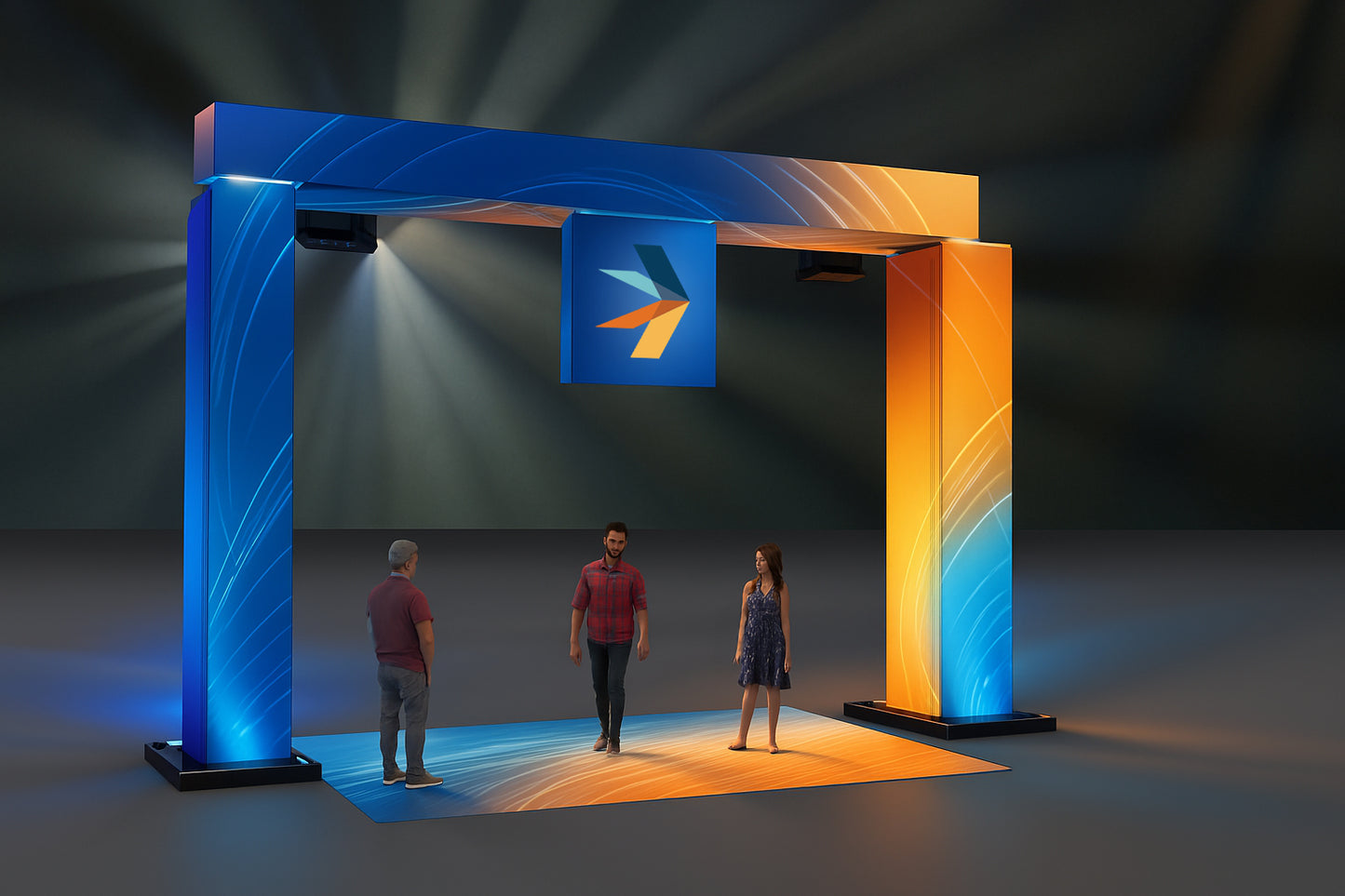 Custom Printed Entranceway with Lighting