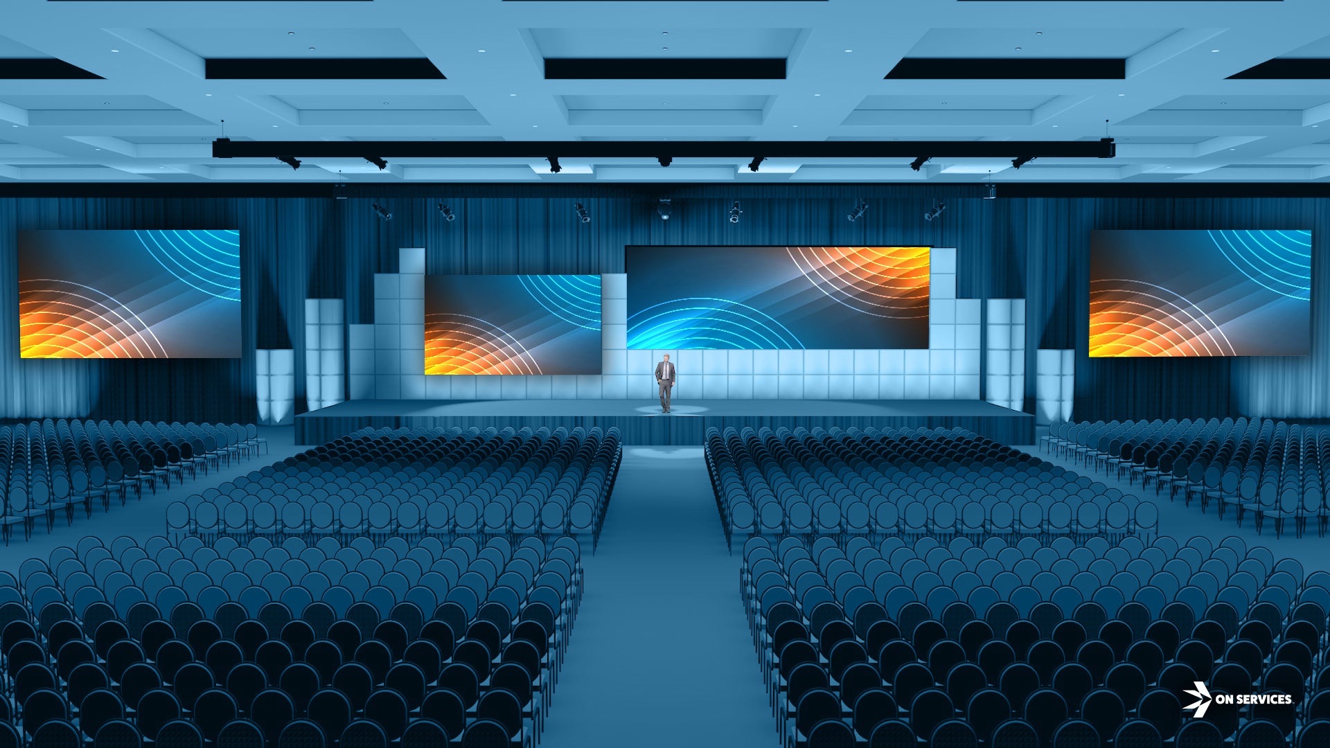 Modular Lighting with LED Video – ON Services Studio